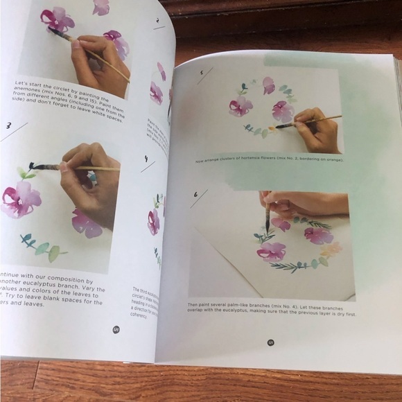 DIY Watercolor Flowers Paperback book - Picture 5 of 8